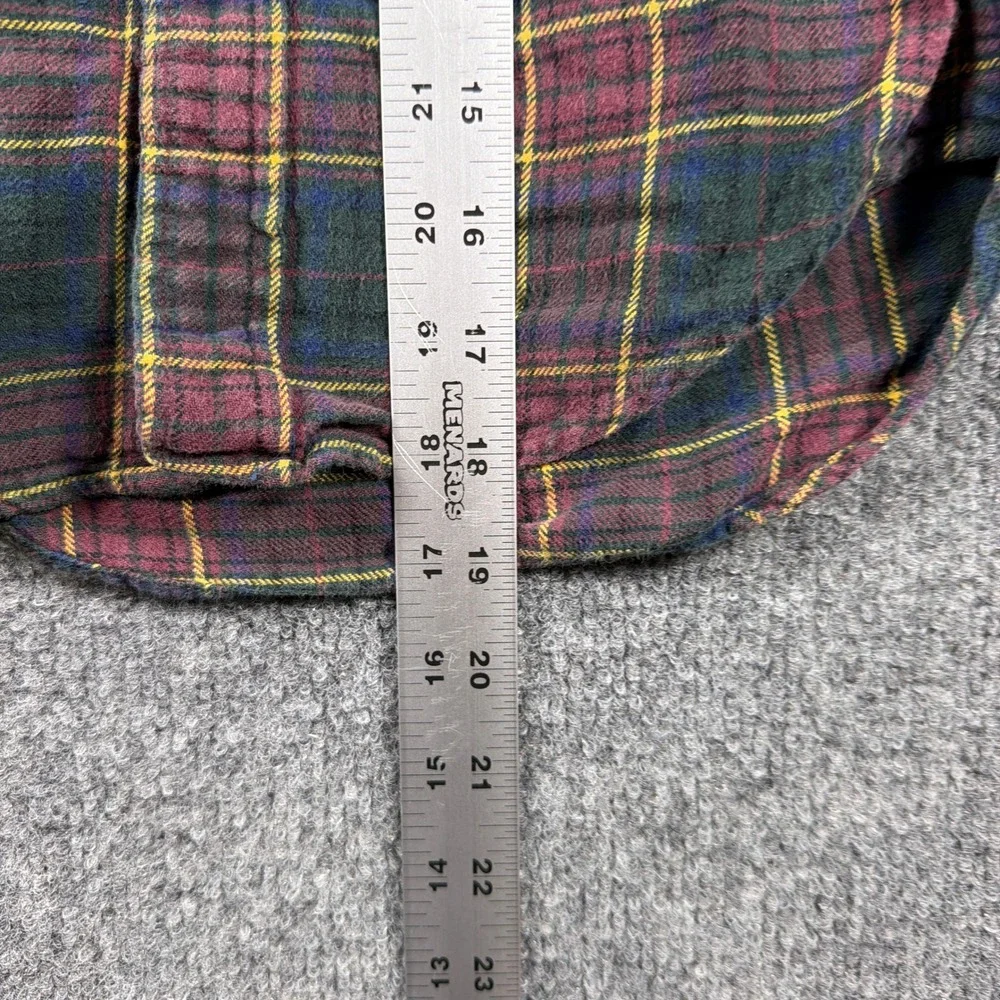 Polo Ralph Lauren Flannel Button Down Shirt Kids Size‎ 5 Green Burgundy Plaid